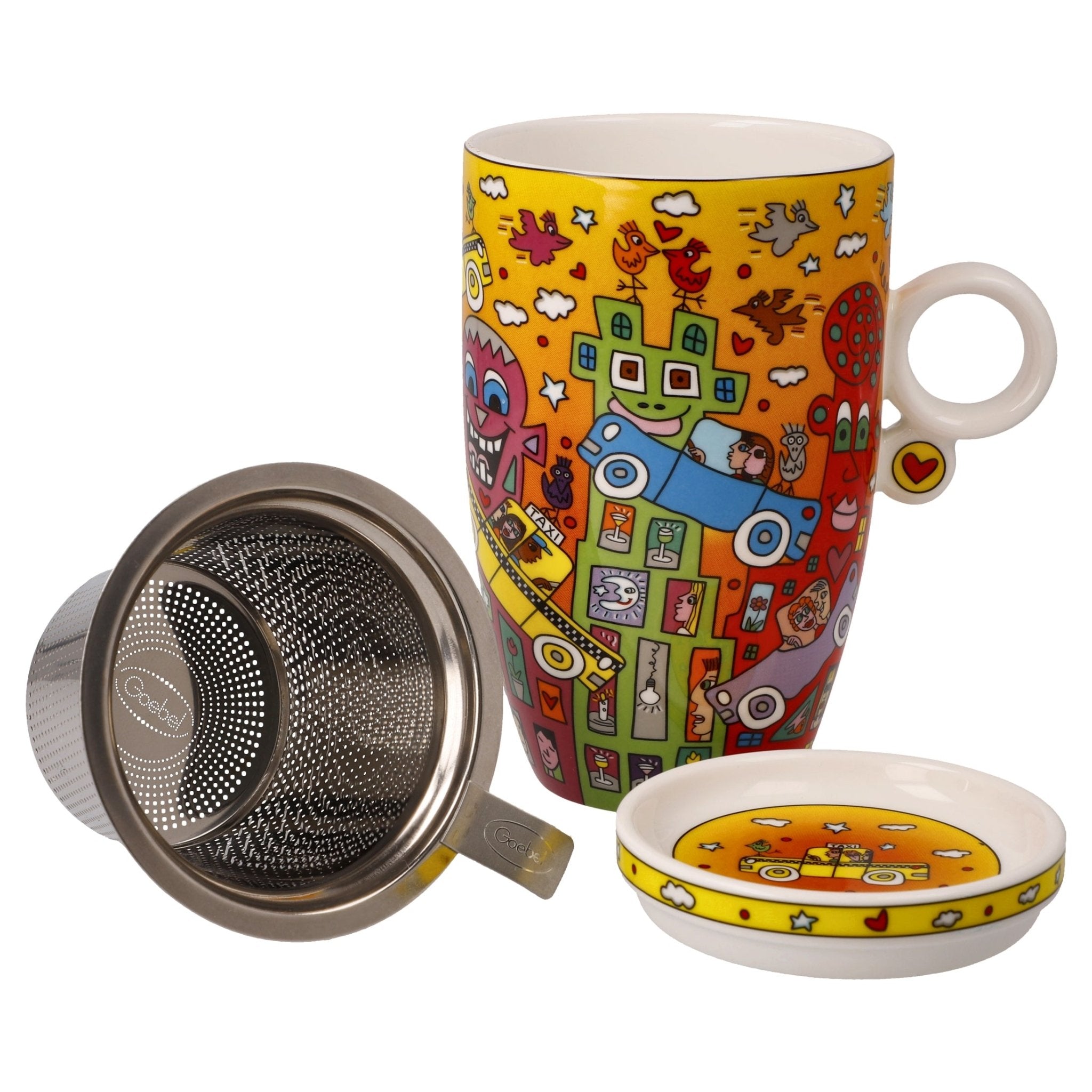 Goebel Teacup with strainer J.Rizzi Not getting around 450ml -Goebel