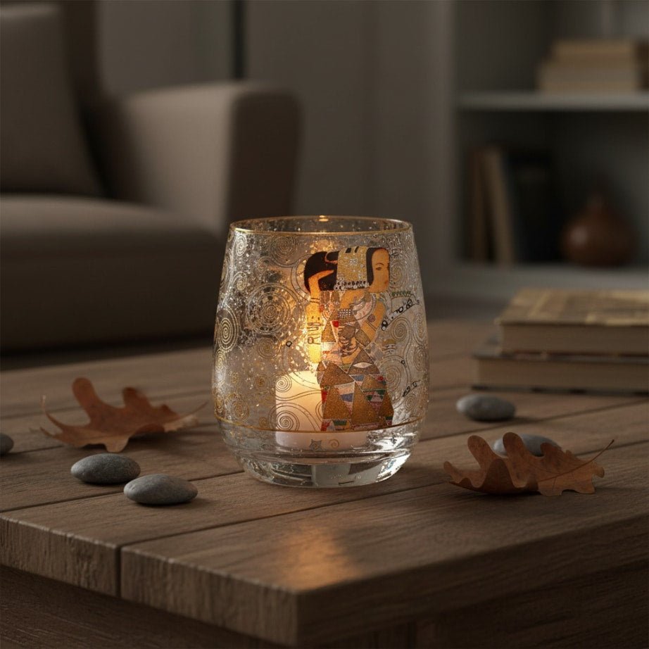 Goebel Tealight Holder 9.5cm Gustav Klimt Expectation -Spilhaus