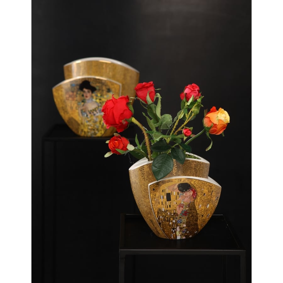 Goebel Vase Klimt The Kiss 20cm -Goebel