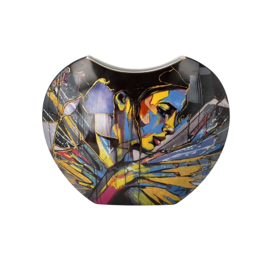 Goebel Vase Lana Frey Fire In The Belly 21cm -Goebel