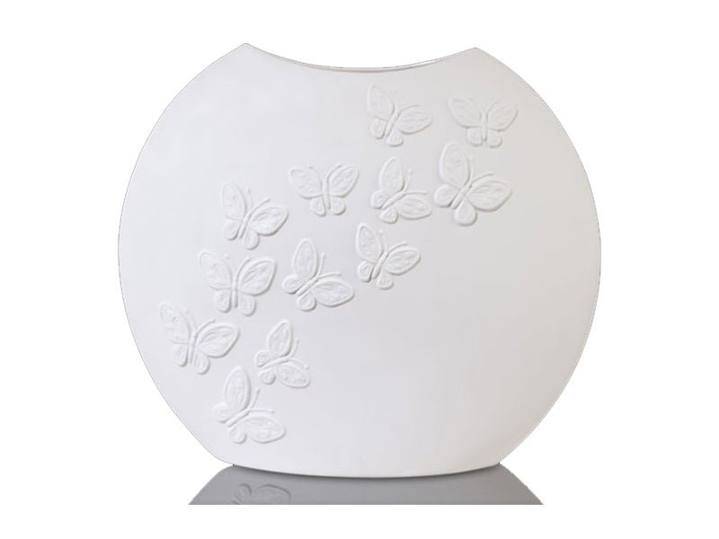 Goebel Vase Papillon White Bisque -Goebel