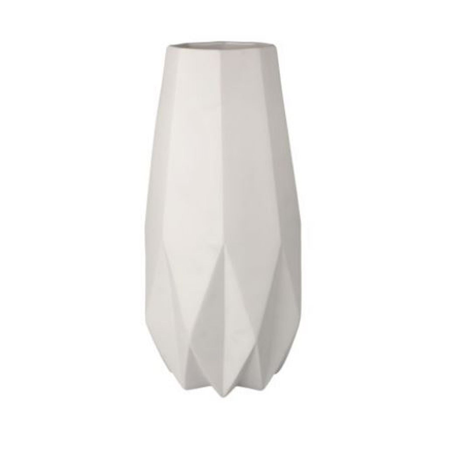 Goebel Vase Polygono Star white 33cm -Goebel