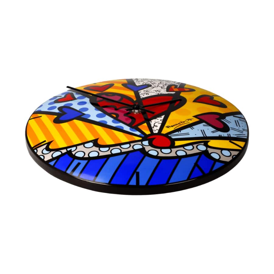 Goebel Wall Clock Romero Britto A New Day Pop Art -Goebel