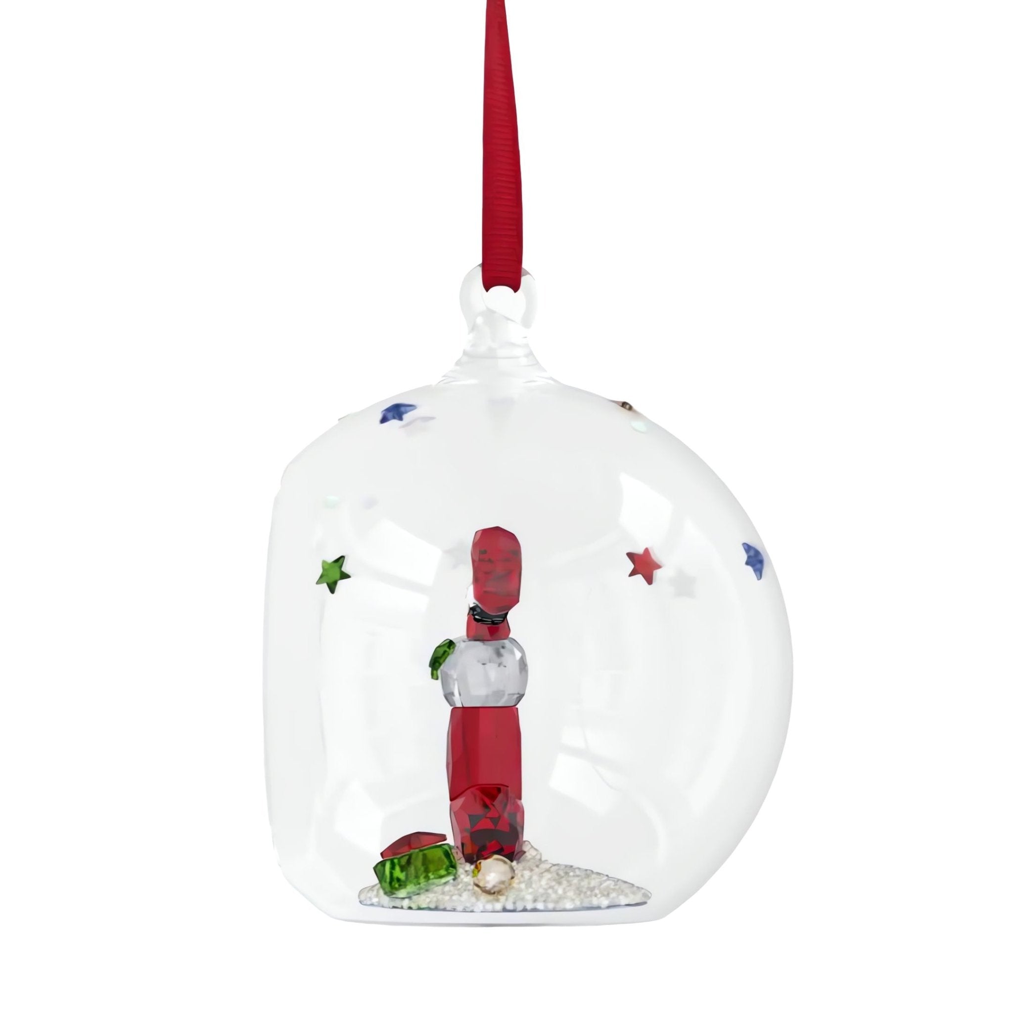 Holiday Cheers Stocking and Candy Ball Ornament -Swarovski