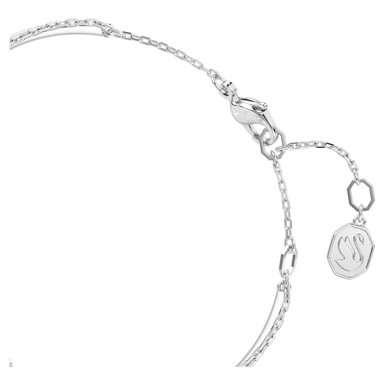 Hyperbola Bangle Infinity White Rhodium plated -Swarovski