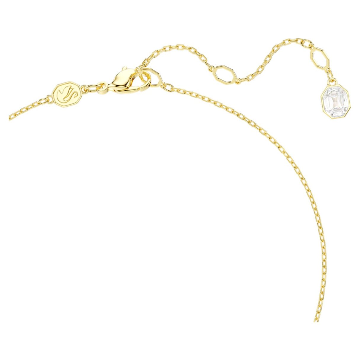 Idyllia pendant Crystal pearl, Mixed cuts, Flower, Multicolored, 18K gold finish -Swarovski