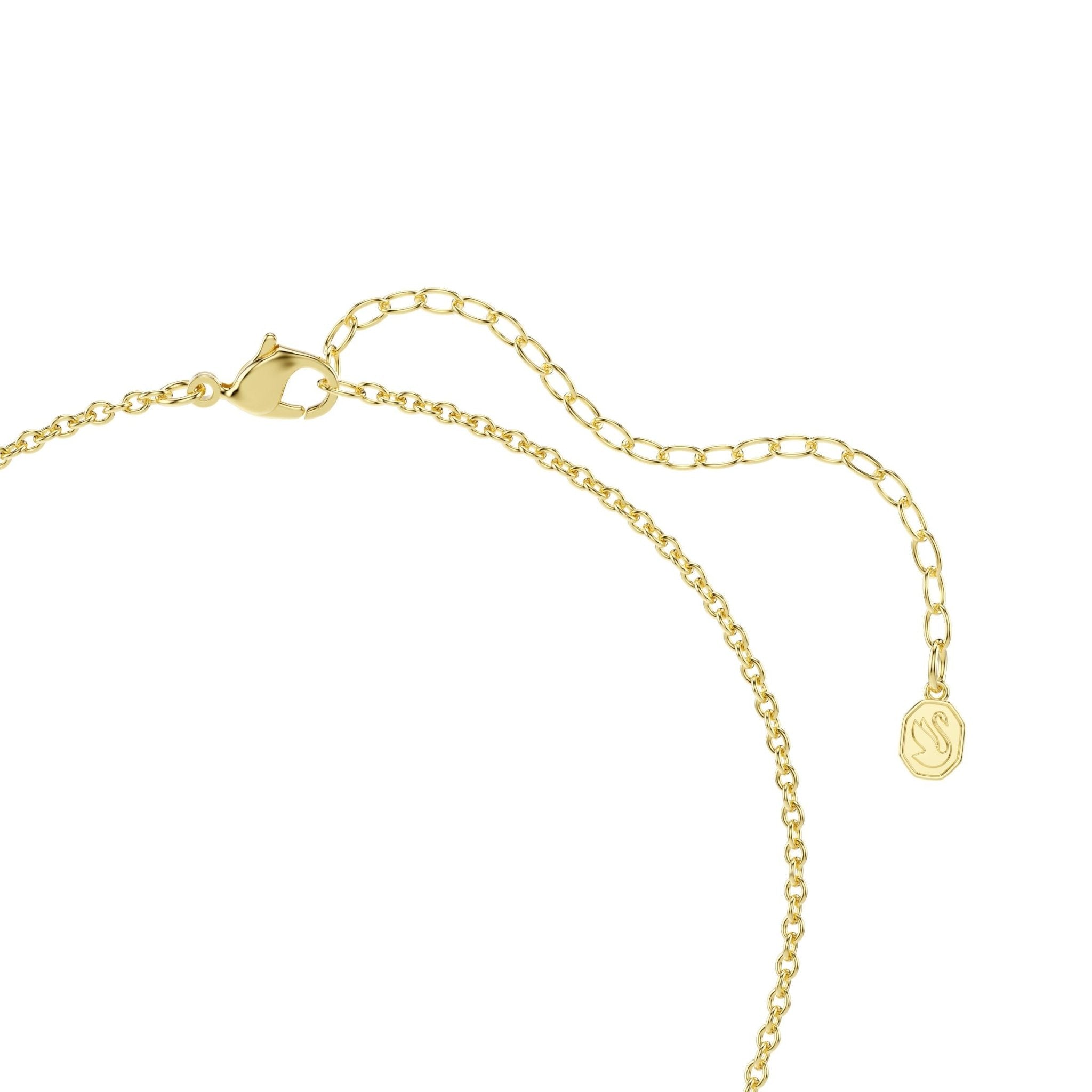 Imber necklace, Mixed cuts, Multicolored, 18K gold finish -Swarovski