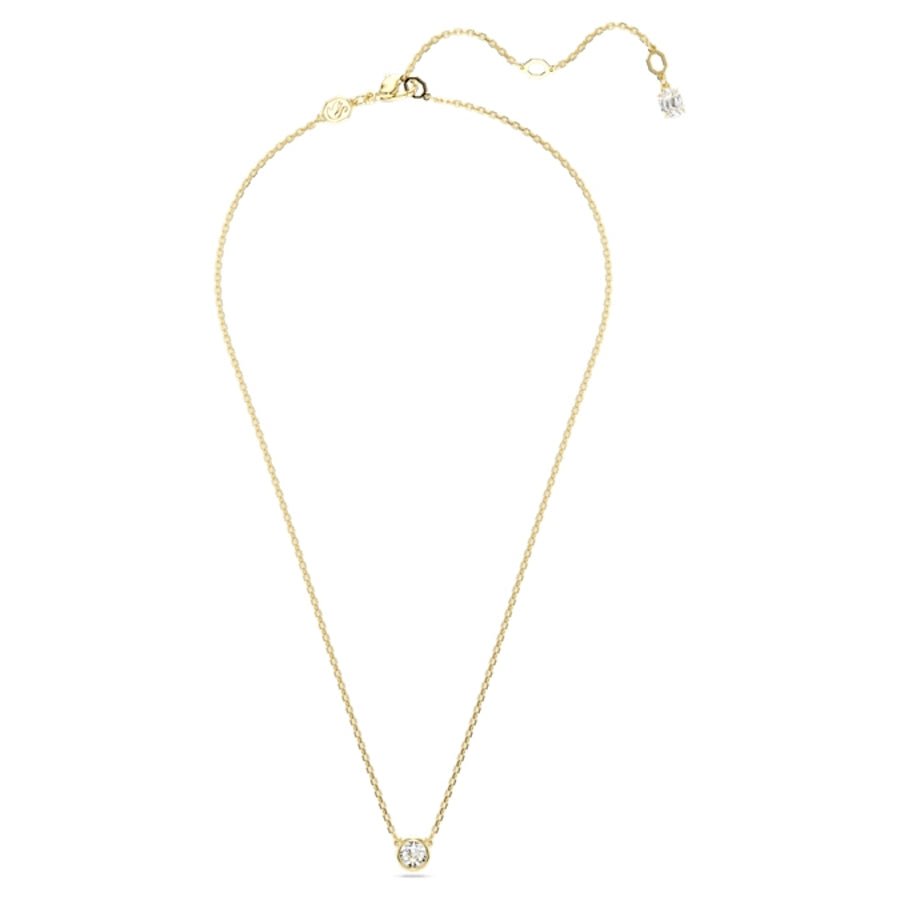 Imber Pendant Round Cut White Gold-tone plated -Swarovski