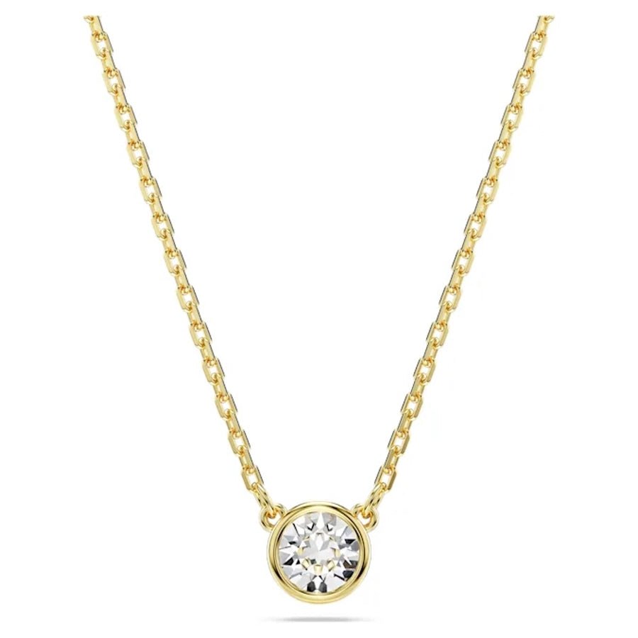 Imber Pendant Round Cut White Gold-tone plated -Swarovski