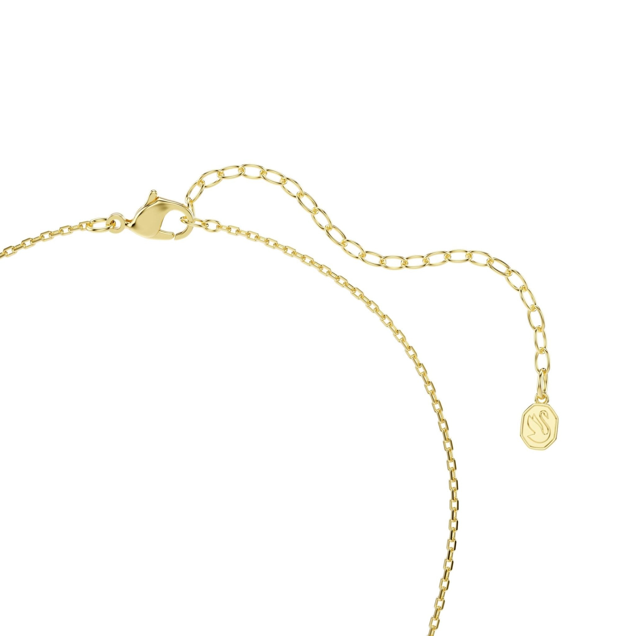 Imber Y pendant, Mixed cuts, Multicolored, 18K gold finish -Swarovski