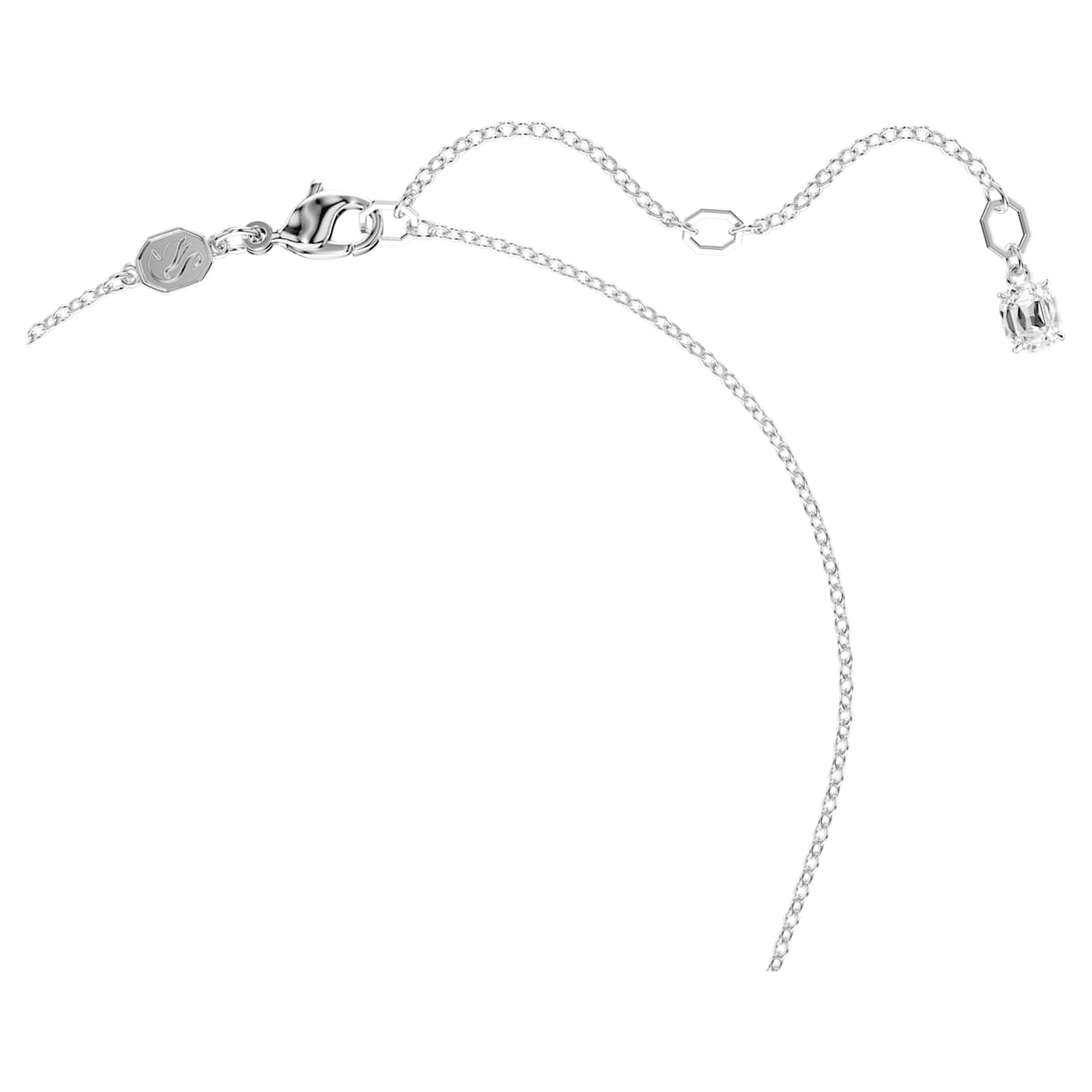 Insigne Pendant Mixed Cuts Cross White Rhodium plated -Swarovski
