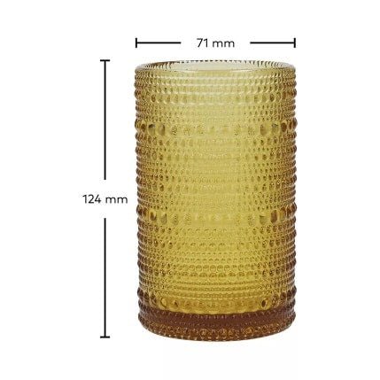 JUPITER Longdrink Amber 350ml Set of 6 -United Tables