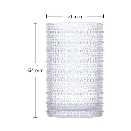 JUPITER Longdrink Clear 350ml Set of 6 -United Tables