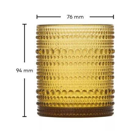 JUPITER Tumbler Amber 300ml Set of 6 -United Tables