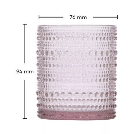 JUPITER Tumbler Pink 300ml Set of 6 -United Tables