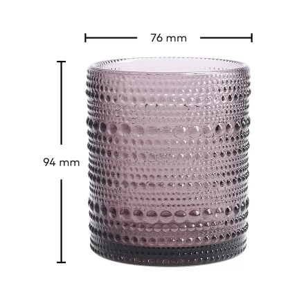 JUPITER Tumbler Purple 300ml Set of 6 -United Tables