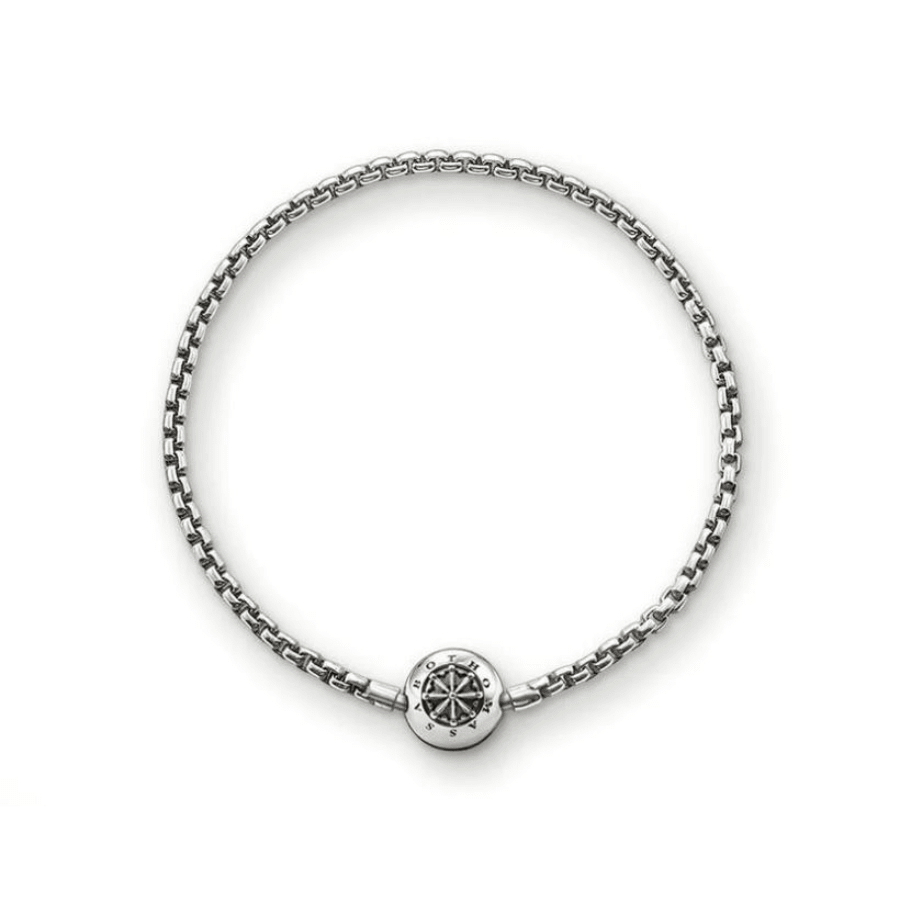 Karma Bracelet Sterling Silver 16cm plain KA0001-001-12-L1 -Spilhaus