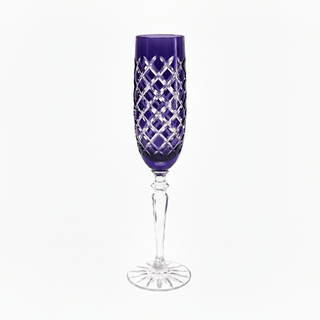 Kolglass Julia Champagne Flute Violet 150ml Each -Kolglass Julia