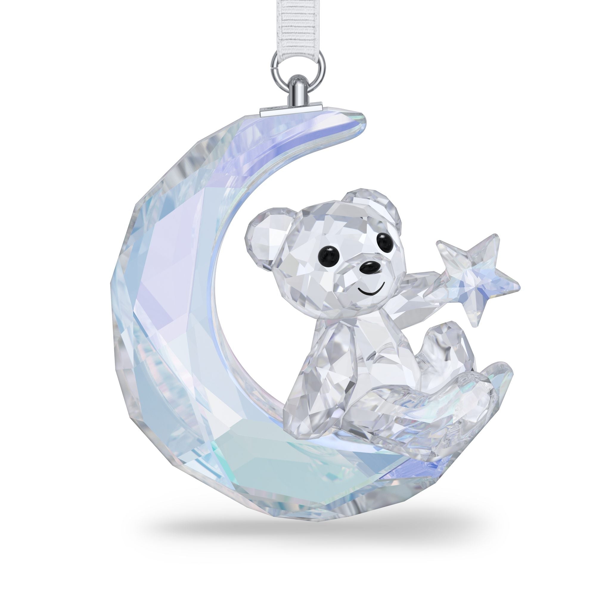 Kris Bear Moon Ornament -Swarovski