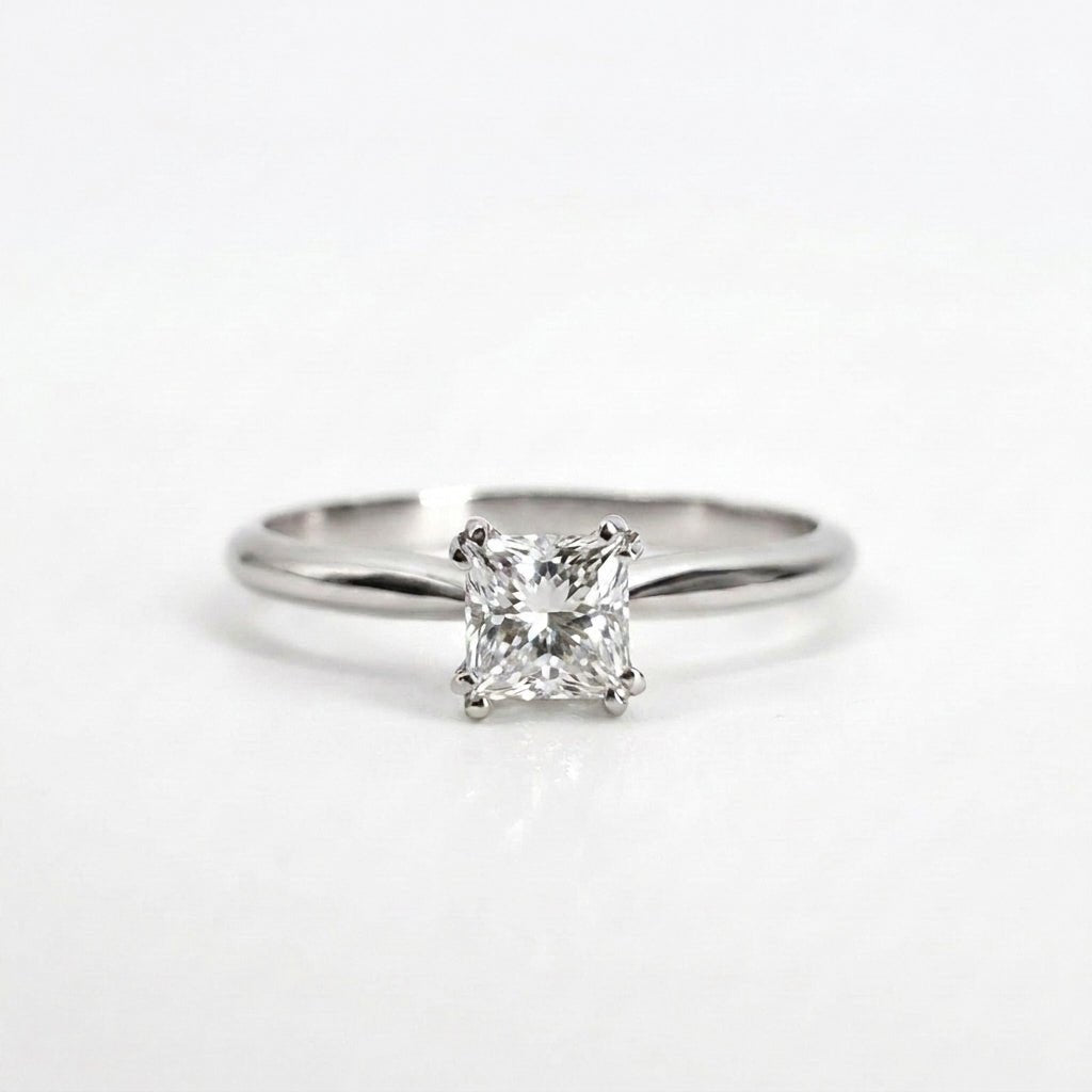 Lab Grown Diamond 9CT White Gold Princess Cut Ring -Lab Grown Diamonds