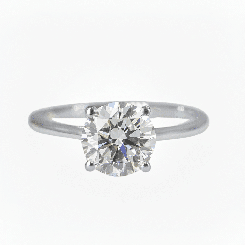 Lab Grown Diamond 9CT White Gold Solitaire Ring -Lab Grown Diamonds