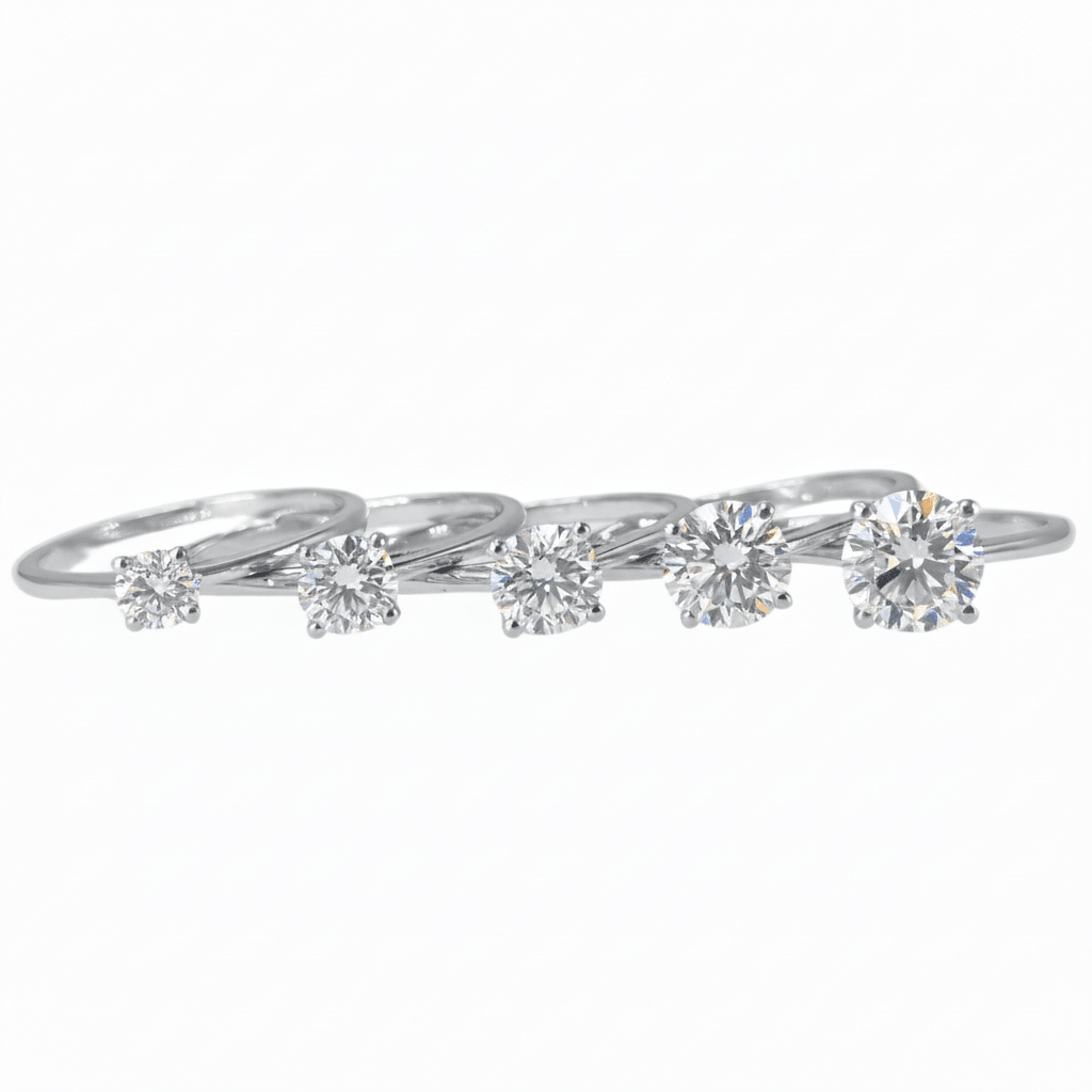 Lab Grown Diamond 9CT White Gold Solitaire Ring -Lab Grown Diamonds