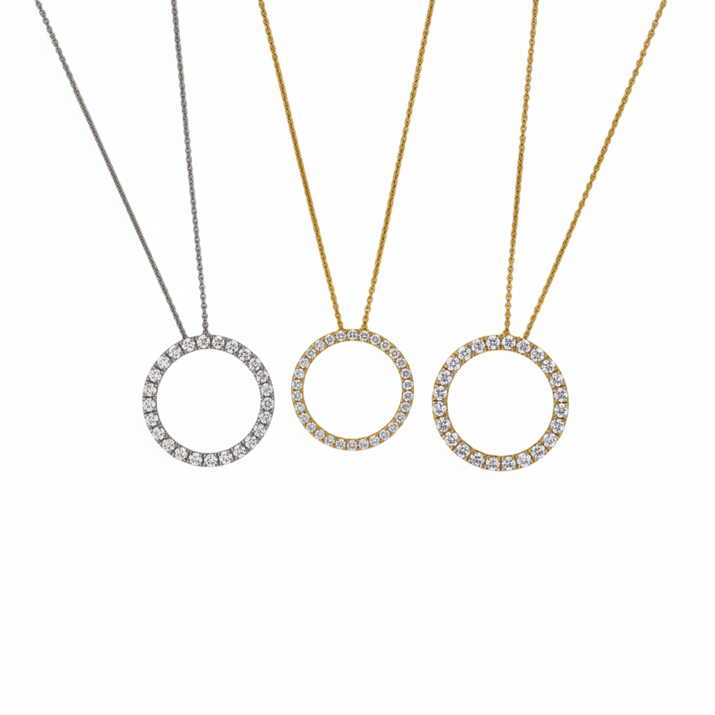 Lab Grown Diamond 9CT Yellow Gold Circle of Life Pendant -Lab Grown Diamonds
