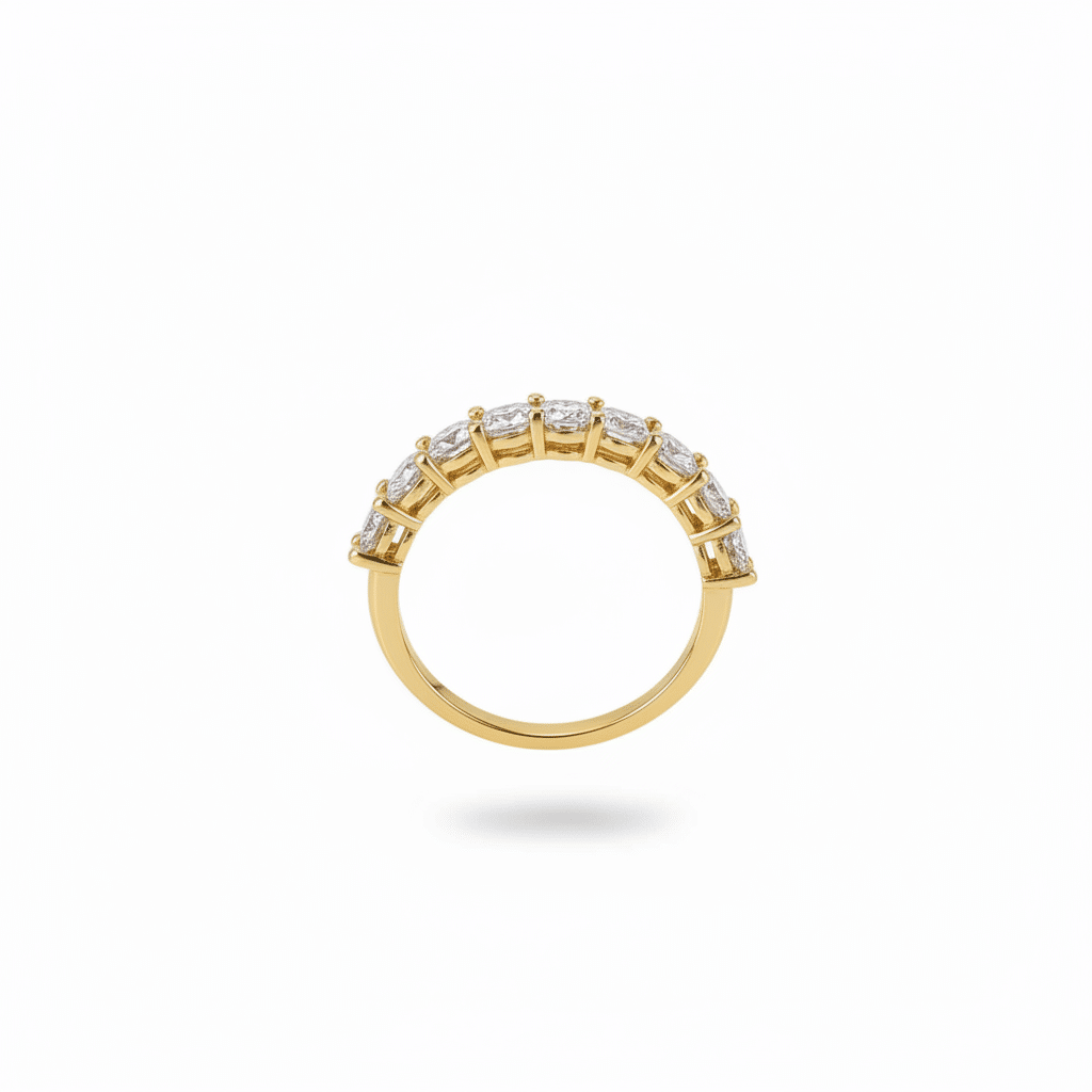 Lab Grown Diamond 9CT Yellow Gold Eternity Ring -Lab Grown Diamonds