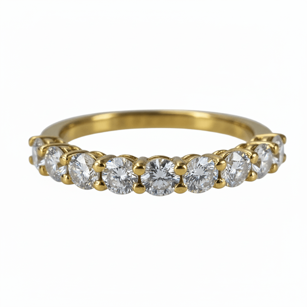 Lab Grown Diamond 9CT Yellow Gold Eternity Ring -Lab Grown Diamonds