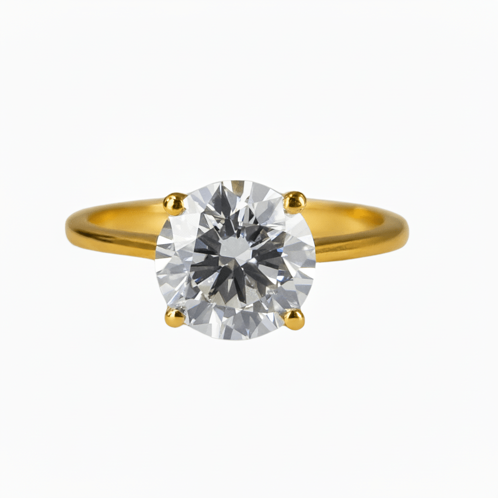Lab Grown Diamond 9CT Yellow Gold Solitaire Ring -Lab Grown Diamonds