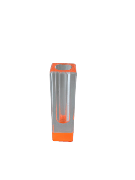 Laser Edge Vase Le Flour Bevelled (Orange)(Large) -Spilhaus