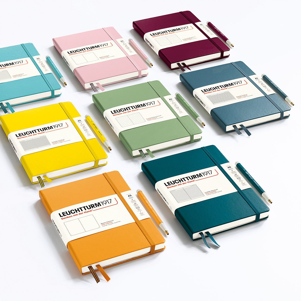 Leuchtturm1917 Notebook Medium (A5), Hardcover, 251 numbered pages, Dotted -Leuchtturm