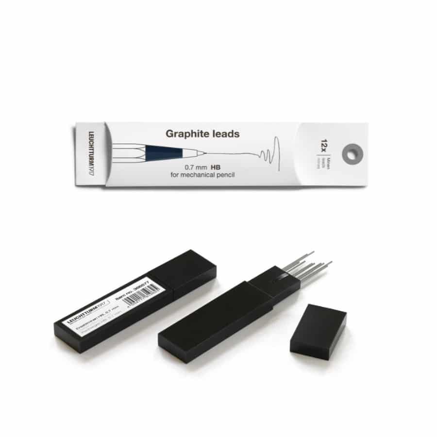 Leuchtturm1917 Refill Lead for Mechanical Pencil - Nr. 2 Graphite Pack of 12 -Leuchtturm