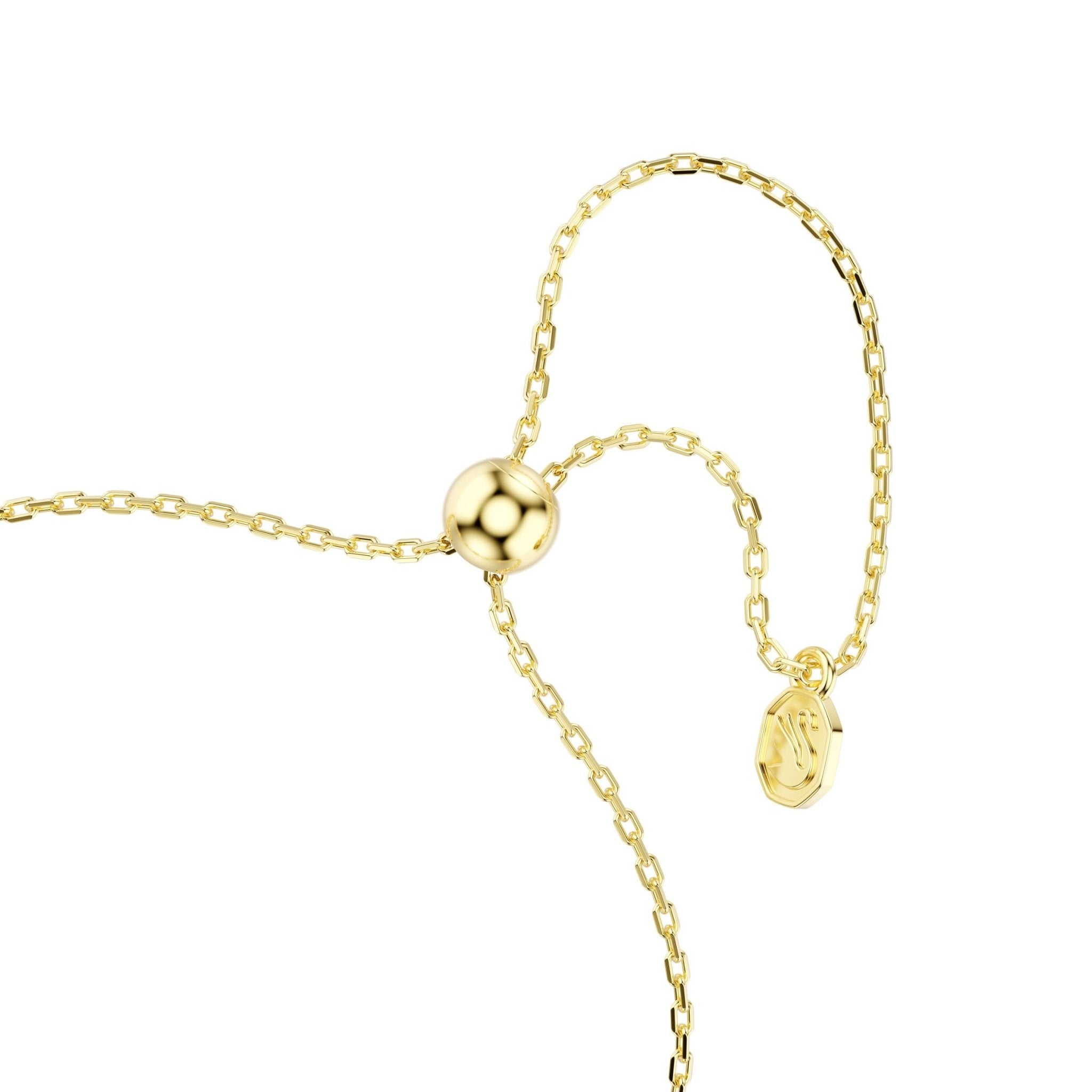 Magic bracelet, Mixed cuts, Snowflake, White, 18K gold finish -Swarovski