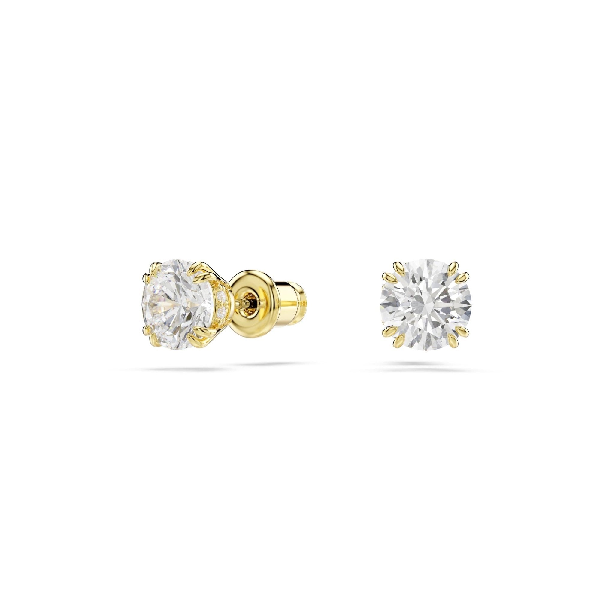 Magic set, Set (2), Mixed cuts, Snowflake, White, 18K gold finish -Swarovski