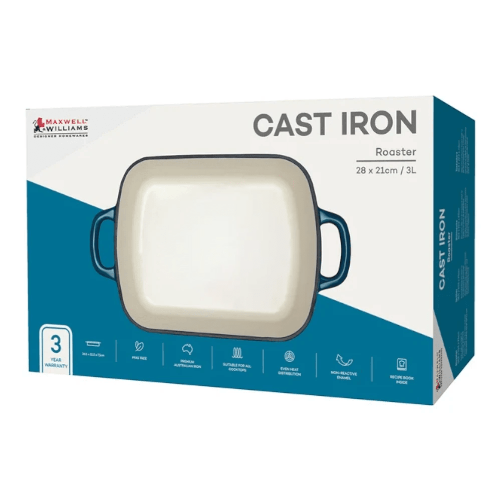 Maxwell & Williams Cast Iron Roaster 28X21CM / 3L Gift Box -Maxwell & Williams