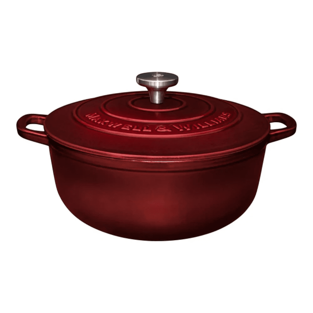 Maxwell & Williams Cast Iron Round Casserole 28CM / 6.2L Gift Box -Maxwell & Williams