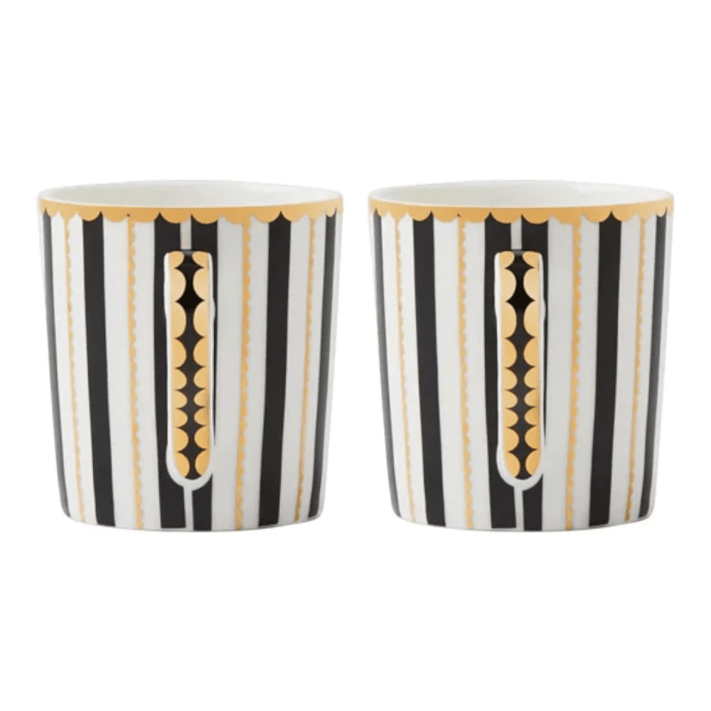 Maxwell & Williams Teas & C'S Regency Demi Cup & Saucer 100ML Set Of 2 Black Gift Box -Maxwell & Williams