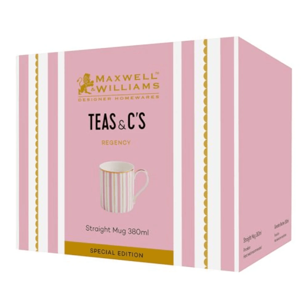 Maxwell & Williams Teas & C'S Regency Straight Mug 380ML Pink Gift Box -Maxwell & Williams