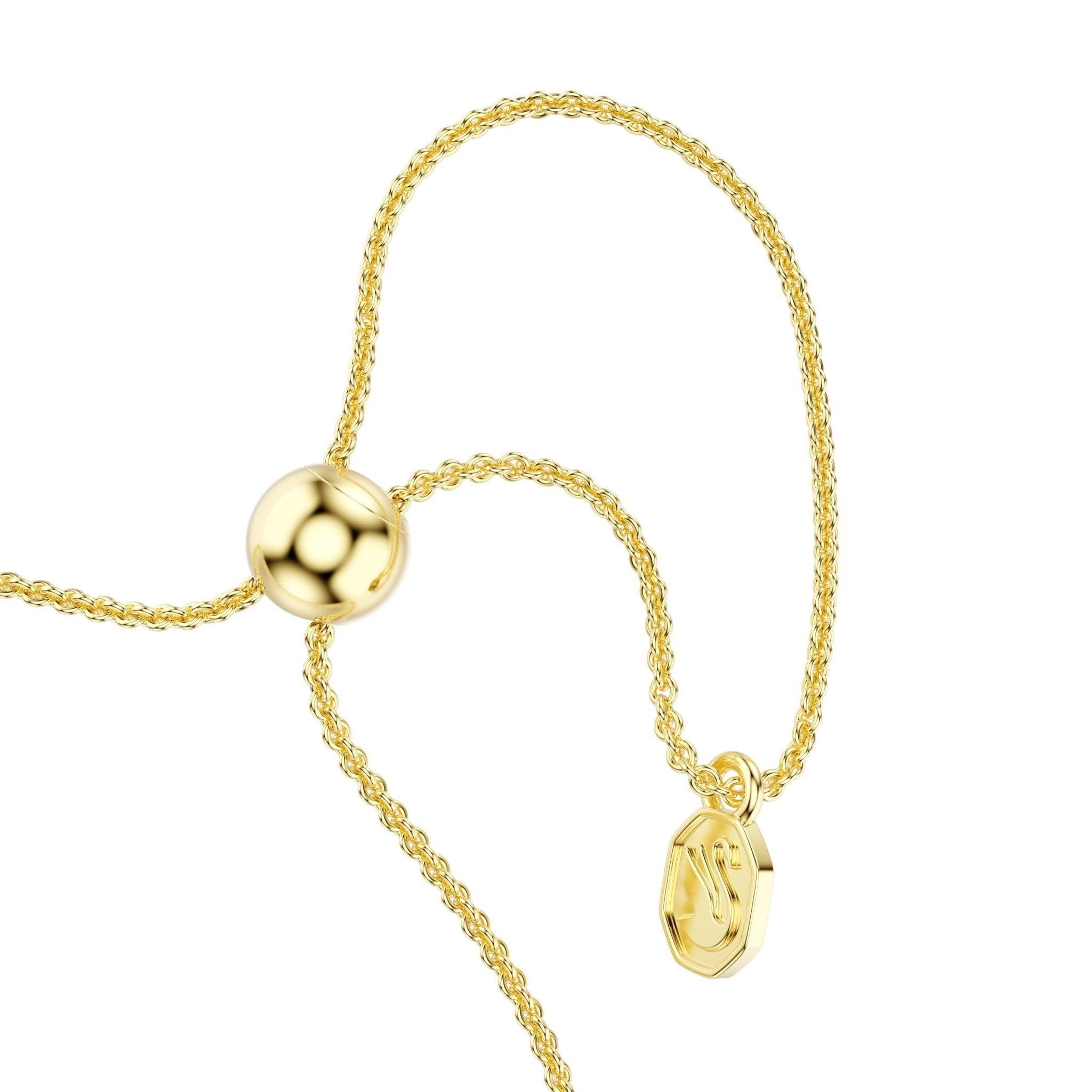 Mesmera bracelet, Mixed cuts, White, 18K gold finish - Swarovski