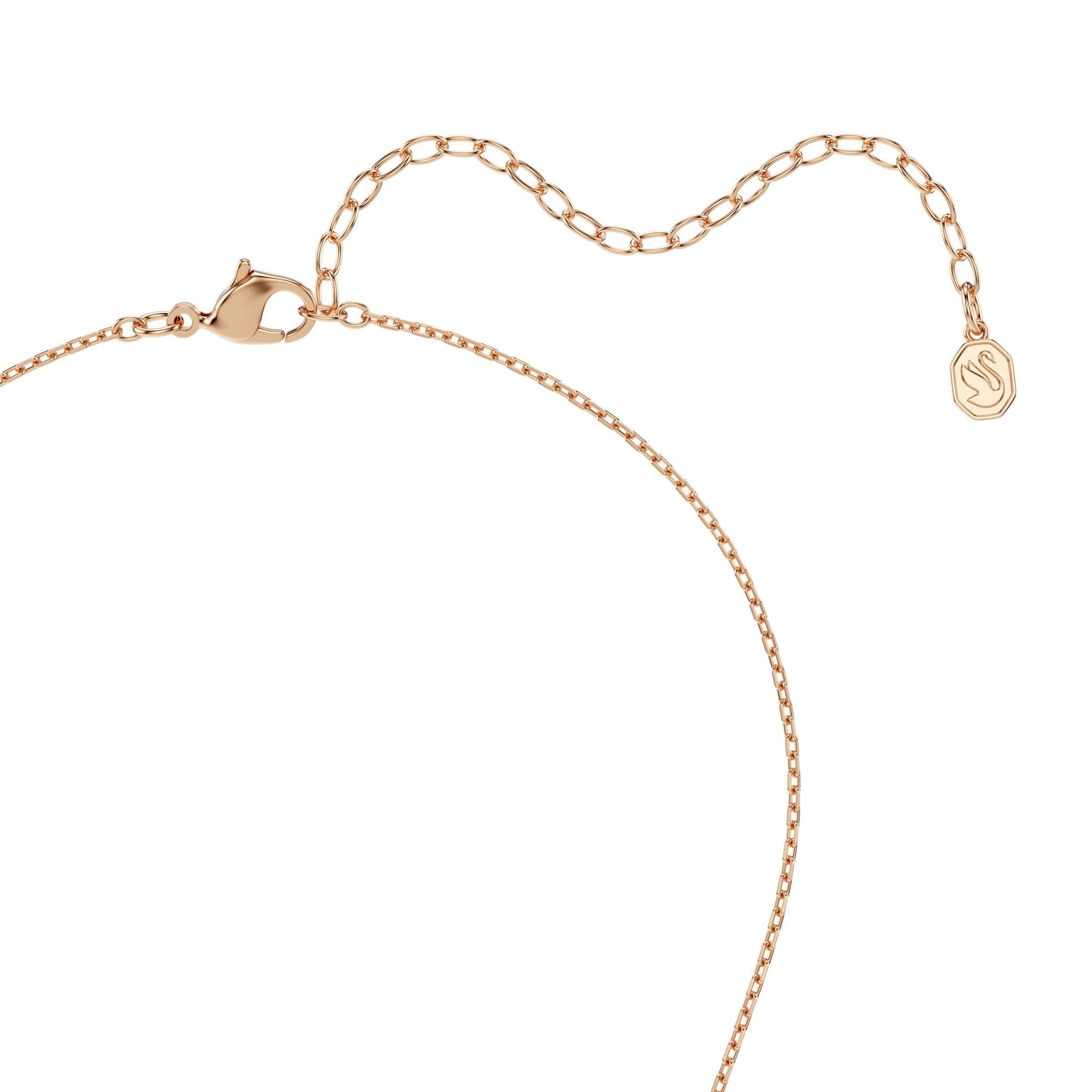 Mesmera pendant, Marquise cut, White, 18K rose gold finish -Swarovski
