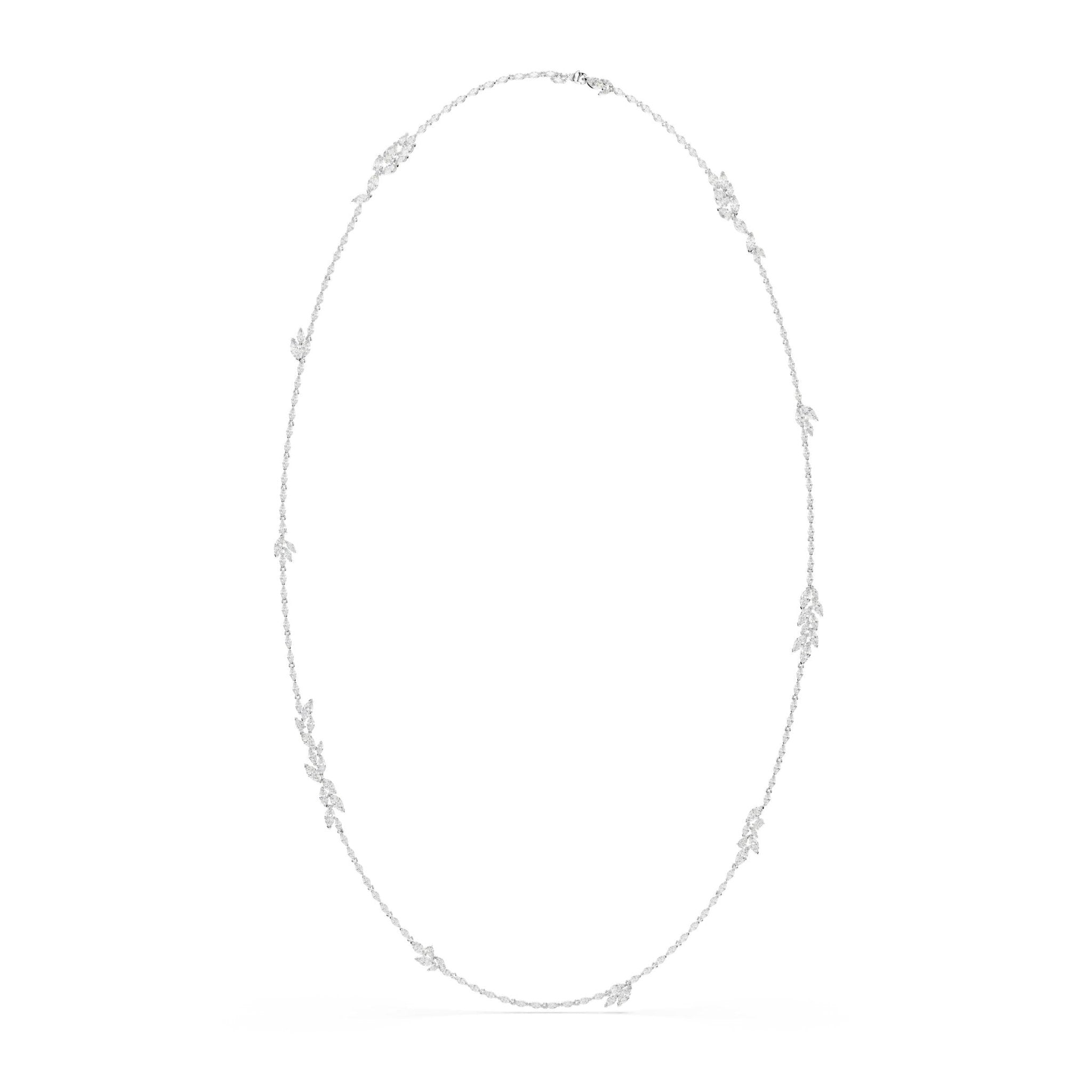 Mesmera strandage, Marquise cut, White, Rhodium plated -Swarovski