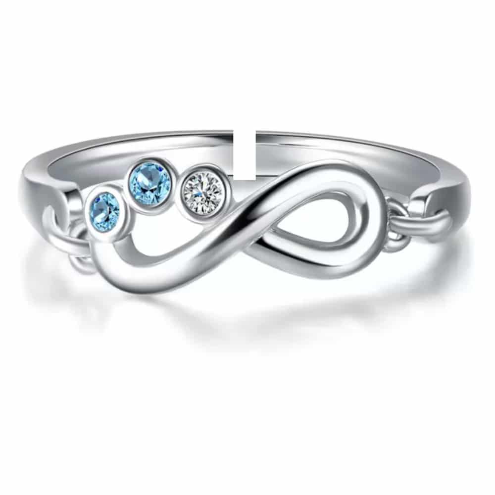 MISU 925 Sterling Ring Infinite Love Ring -Misu