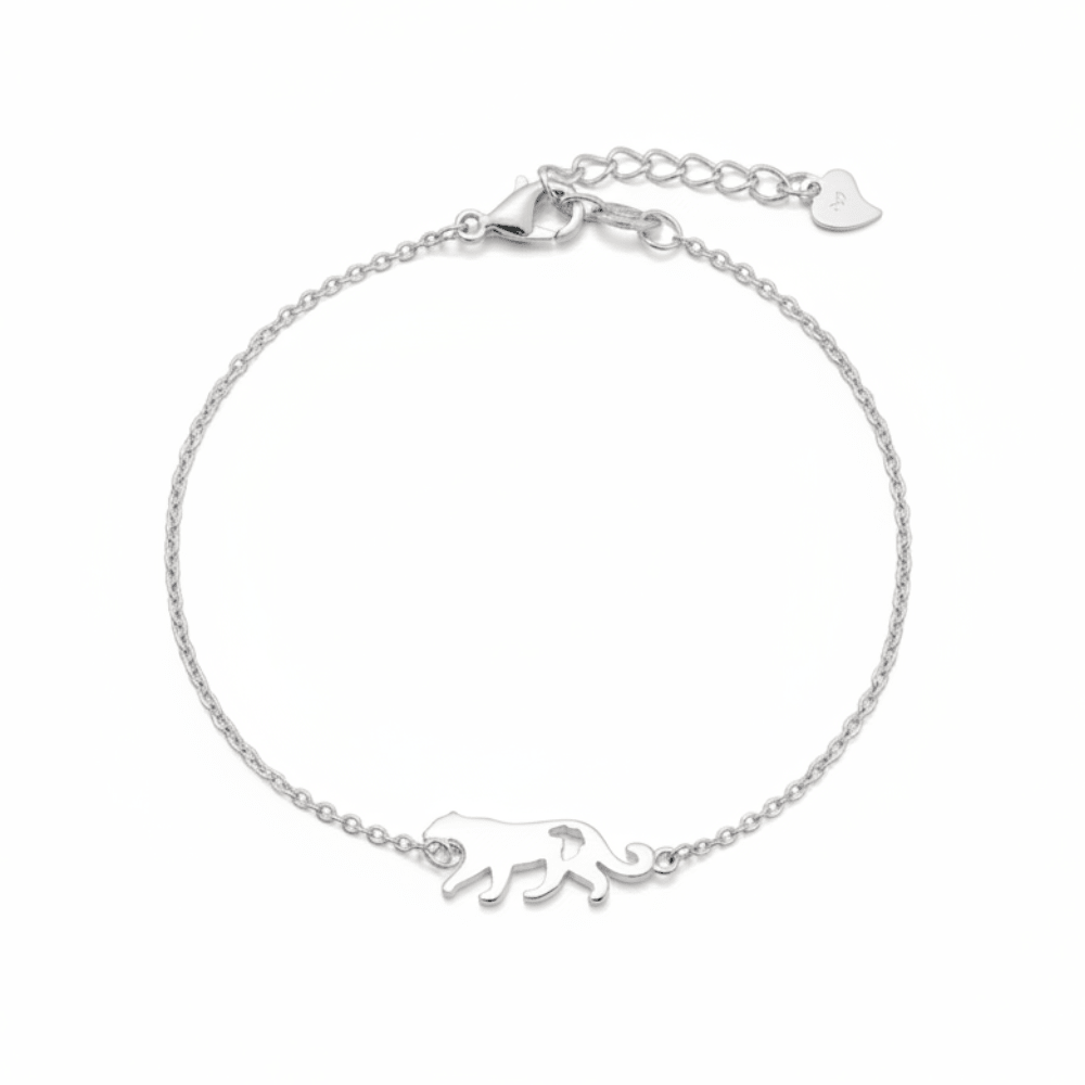 MISU 925 Sterling Silver Bracelet Leopard -Misu