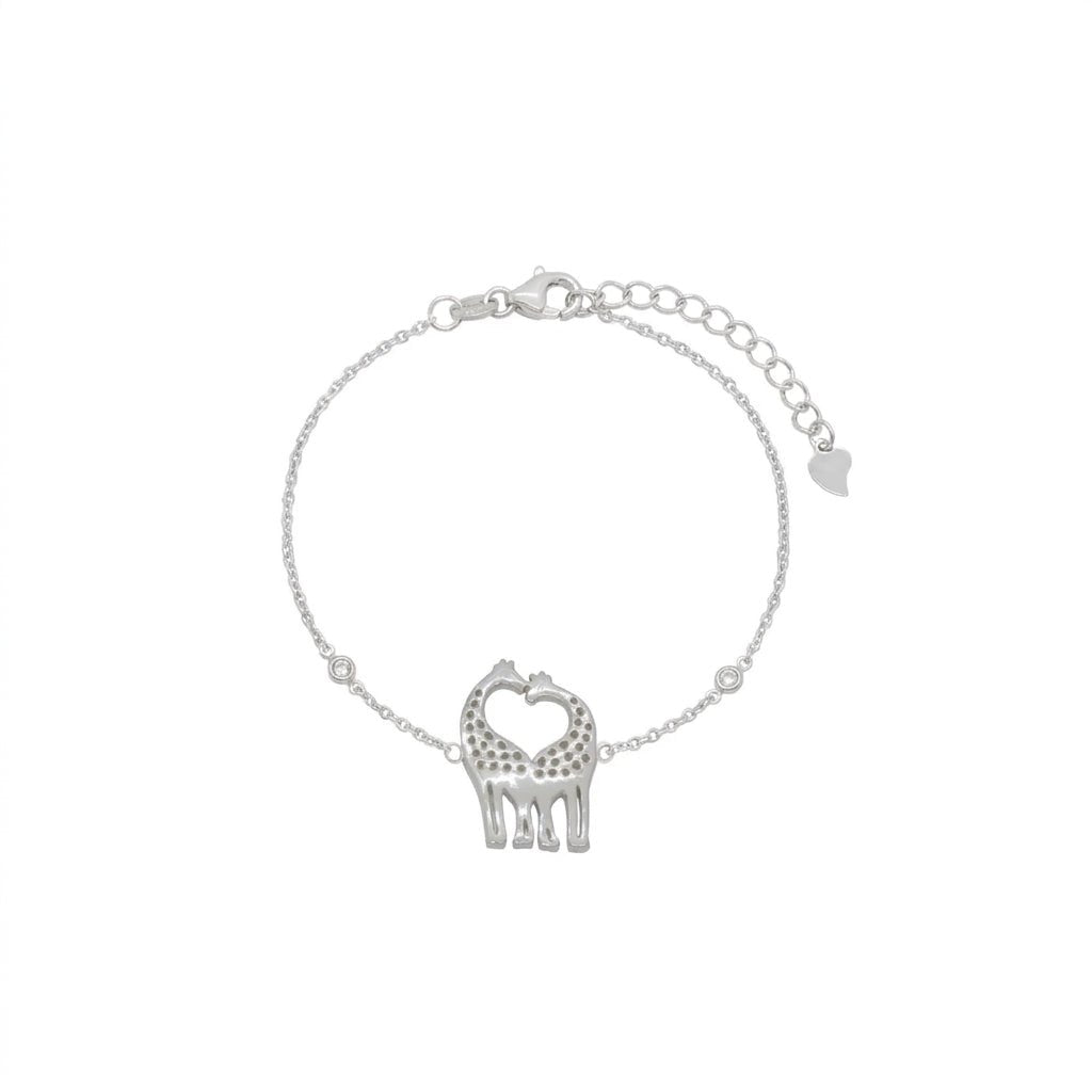 MISU 925 Sterling Silver Bracelet Love Giraffe -Misu