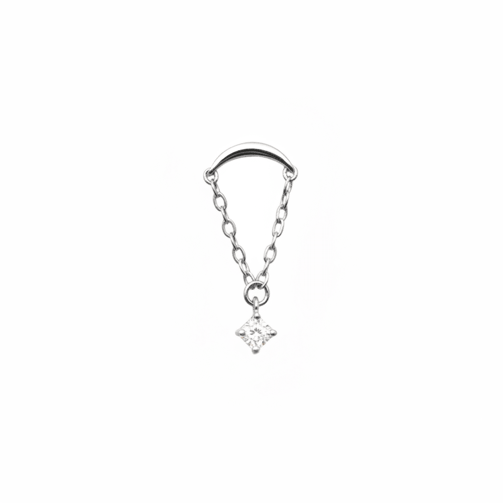 MISU 925 Sterling Silver Ear Dazzler -Misu