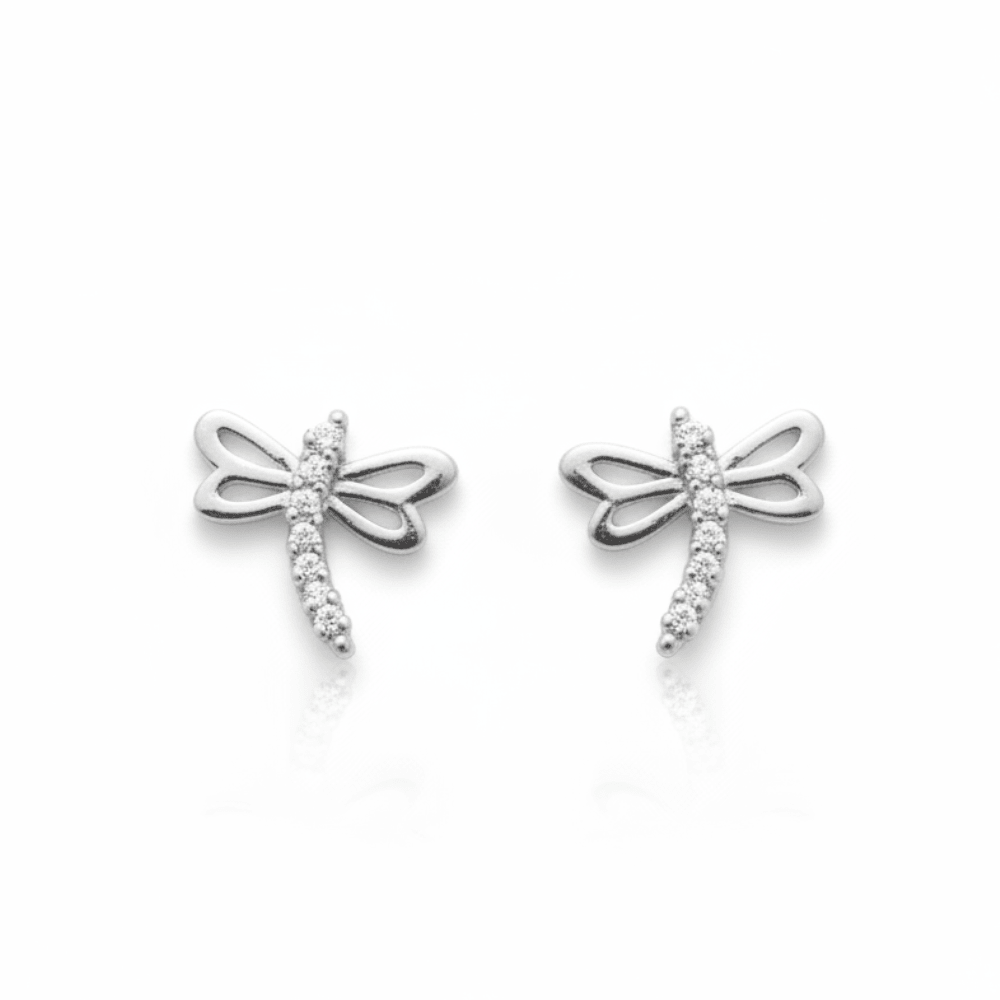 MISU 925 Sterling Silver Earrings Dragonfly -Misu