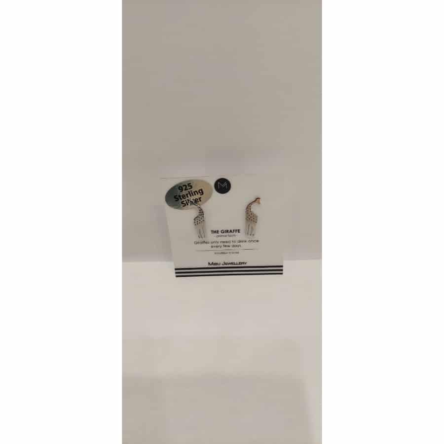 MISU 925 Sterling Silver Earrings Giraffee -Misu