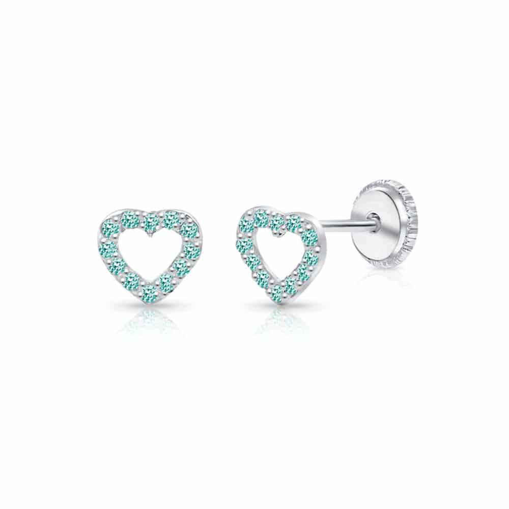 MISU 925 Sterling Silver Hearts Alive Studs -Misu