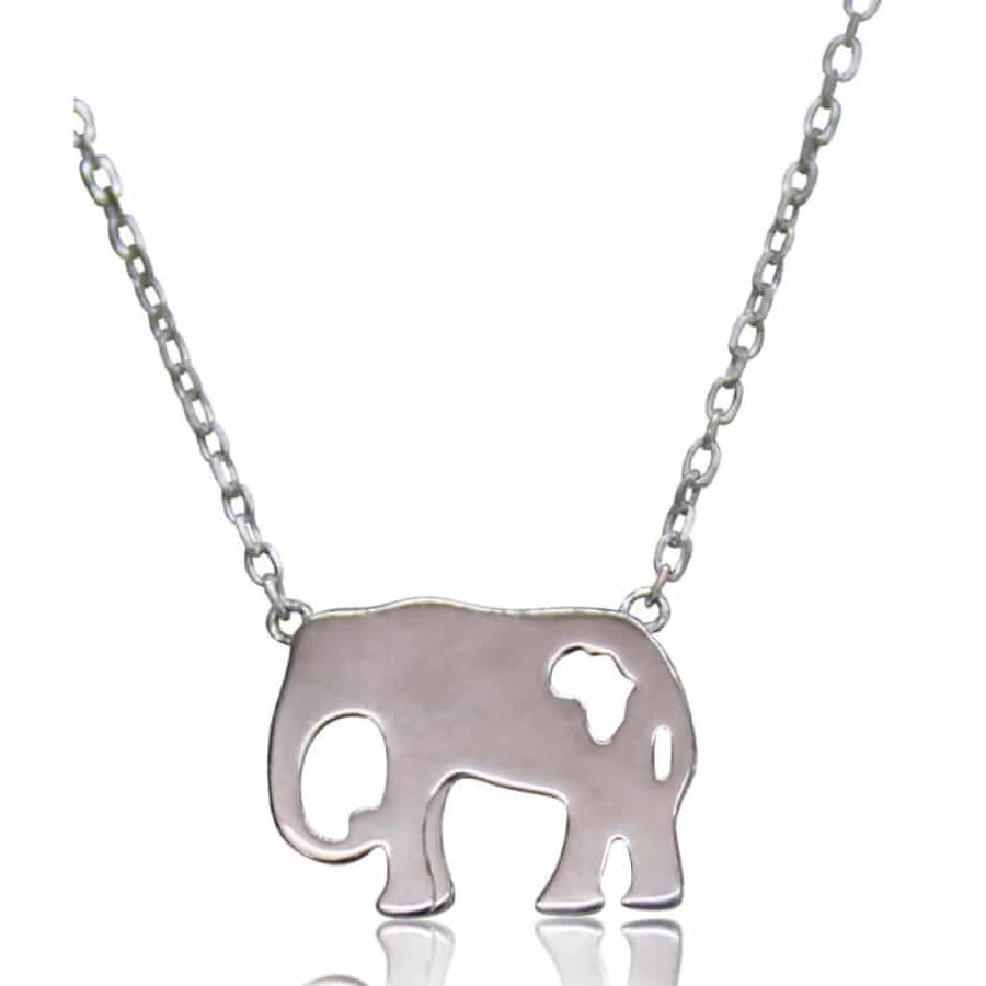 MISU 925 Sterling Silver Necklace Elephant -Misu